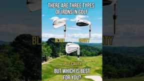 Different types of irons explained! ✅🏌️‍♂️ #golfclubs #golfirons #golf