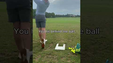 Stop Hitting Behind the Ball