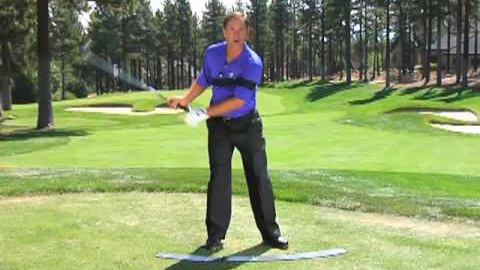 Scott McCarron PGA Tour using Athletic Golf Swing's Pure Contact Connection Golf Training Aid